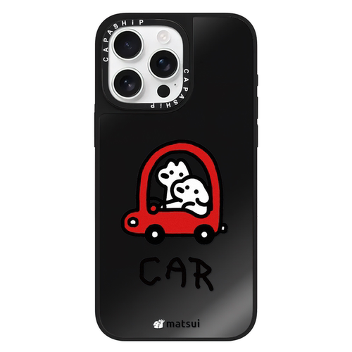 C家适用苹果15iPhone14plus16黑色镜面13promax磁吸可爱17Matsui小狗创意xr手机壳12防摔11新款xs保护套ti