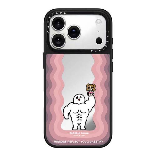 CASE联名拥抱情侣小狗黑色波浪手机壳适用iPhone17promax壳苹果16Pro情侣15plus保护套14防摔13波浪12创意11