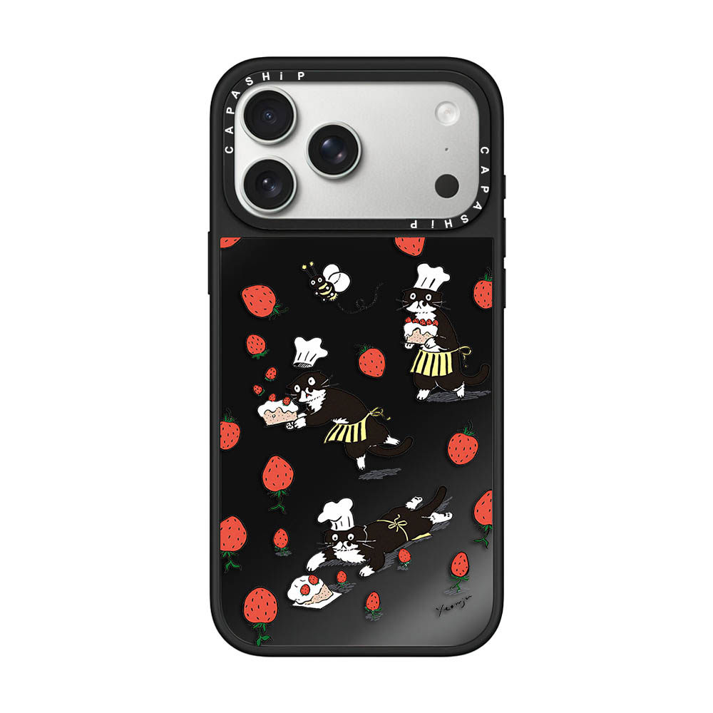 C家适用苹果15iPhone14plus16黑镜13promax17磁吸Magsafe可爱奶牛猫18xr手机壳12防摔11新款高级感保护套