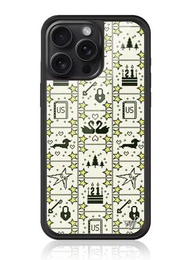 欧美f联名粉色波点蓝色爱心格子适用iPhone15/14/13ProMax苹果16Pro手机壳WF创意欧美时尚12防摔保护套少女17