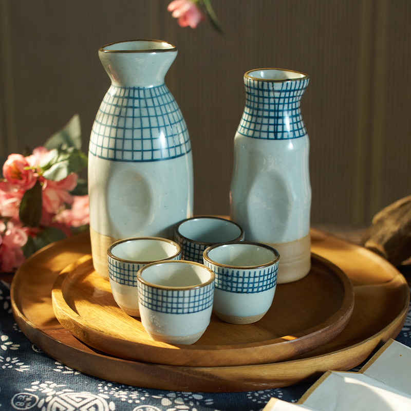 三分烧清酒壶温酒器酒杯套装