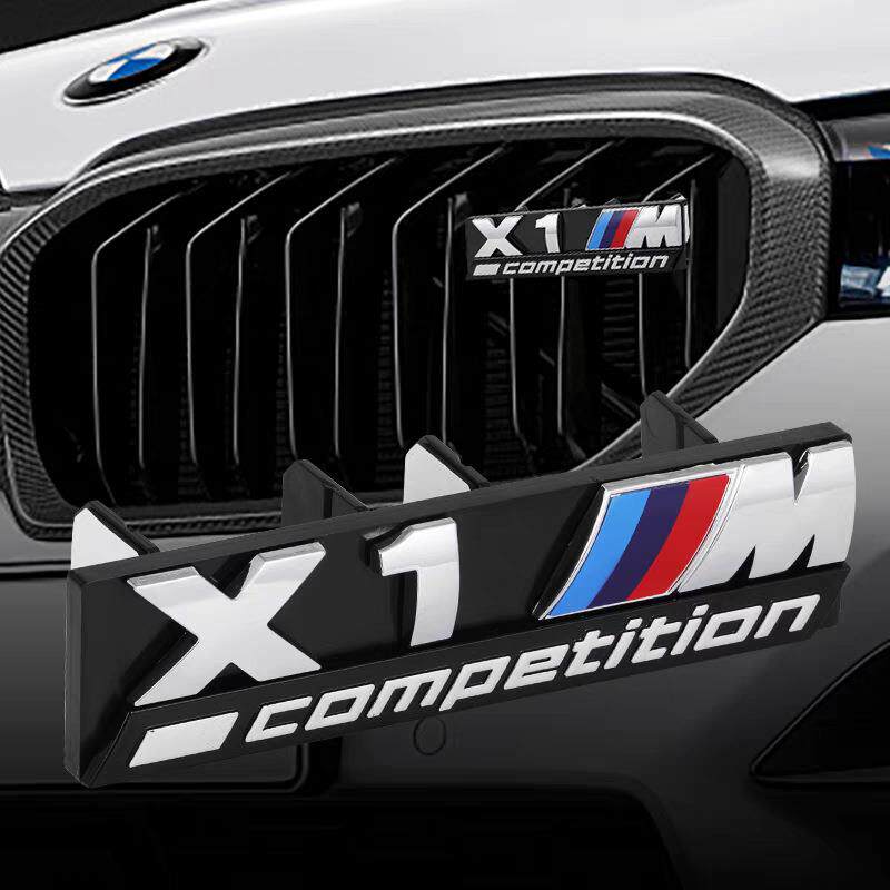 适用于宝马X系competition改装中网标 X1M X3M X5M改装雷霆中网标