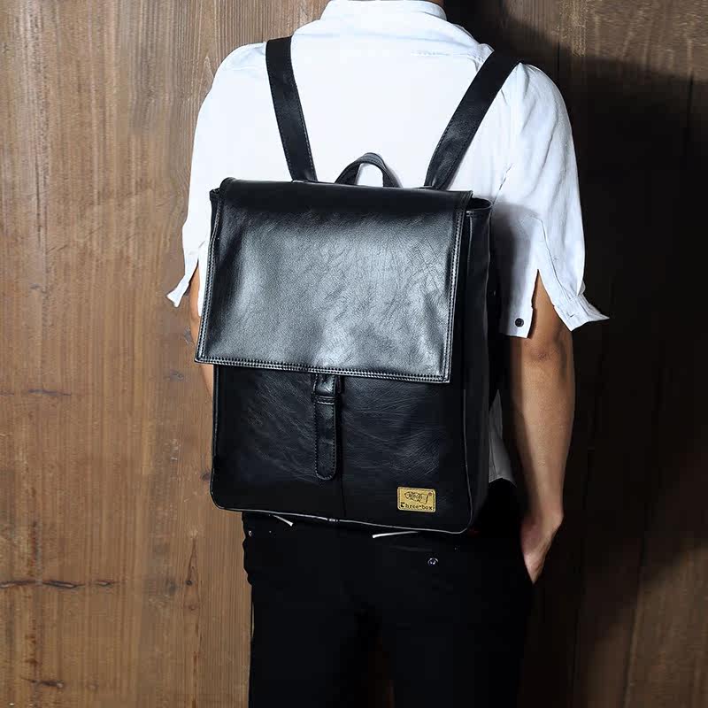 新款简约复古包包牛手提包大包双肩包皮包背包休闲包荔枝纹男包潮在类目 箱包皮具/热销女包/男包, 双肩背包中 - 来自Buy2taobao.com提供专业的淘宝代购服务