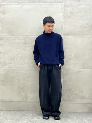 2025秋冬季新款100%棉羊毛高领针织衫毛衣时尚百搭宽松打底上衣