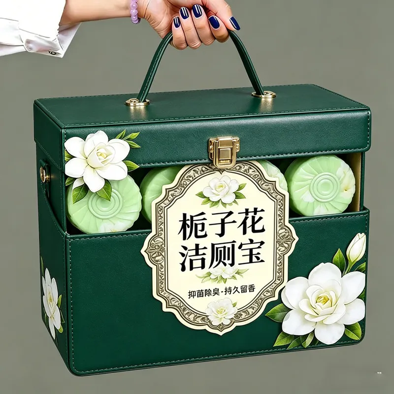 栀子花洁厕宝块状栀子花香洁厕除臭持久留香新中式风多用途清洁剂