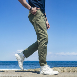 AK男装新品调节腰贴袋直筒舒适薄裤子户外速干防晒男裤休闲长裤男