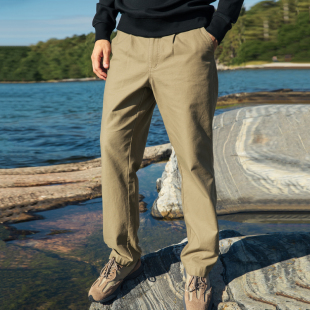 Chino士官休闲宽松直筒长裤 棉质净色复古经典 男 新款 AK男装