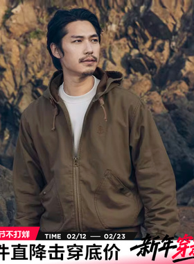 AK男装新款轻复古易穿搭休闲外套Vintage甲板连帽夹克男