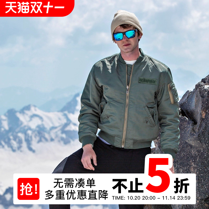 ak秋季休闲复古男士棉服