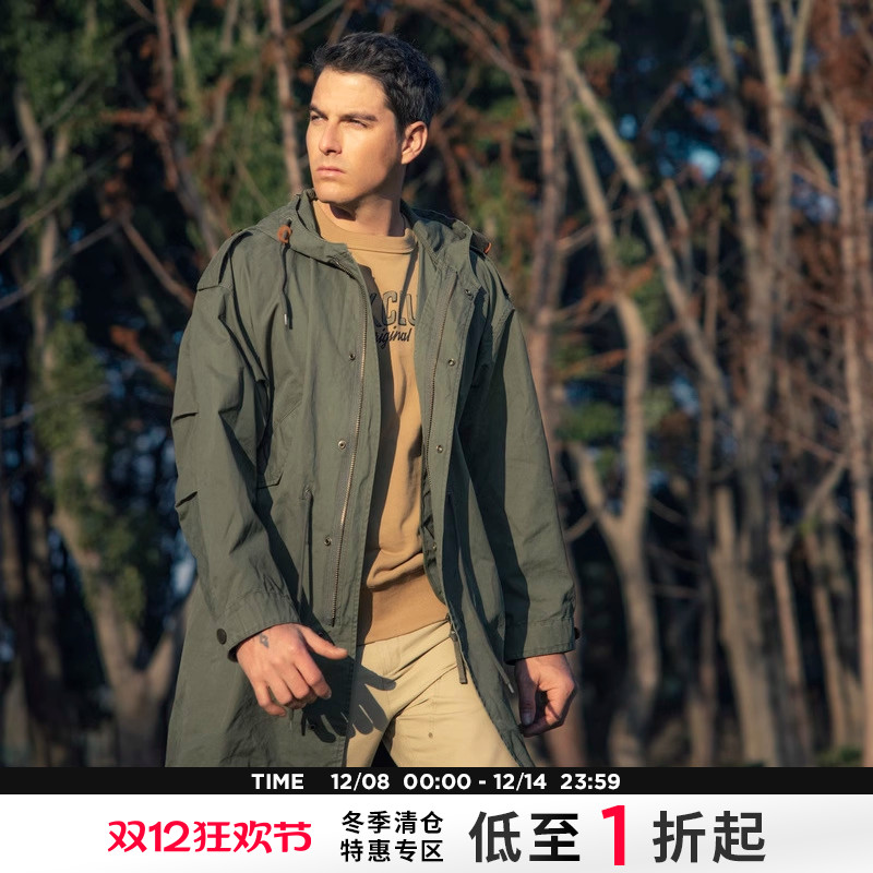 ak春季复古M51中长风衣