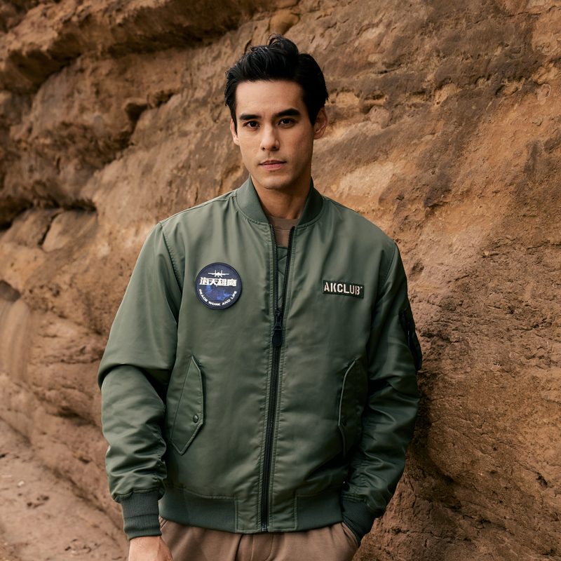海天雄鹰联名复古飞行员夹克