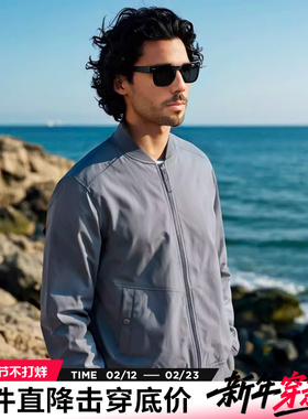 AK男装春季新款复古磨毛防风防水MA-1飞行员夹克男