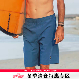 速干运动短裤 轻复古弹力直筒轻量加内胆休闲沙滩裤 夏季 AK男装