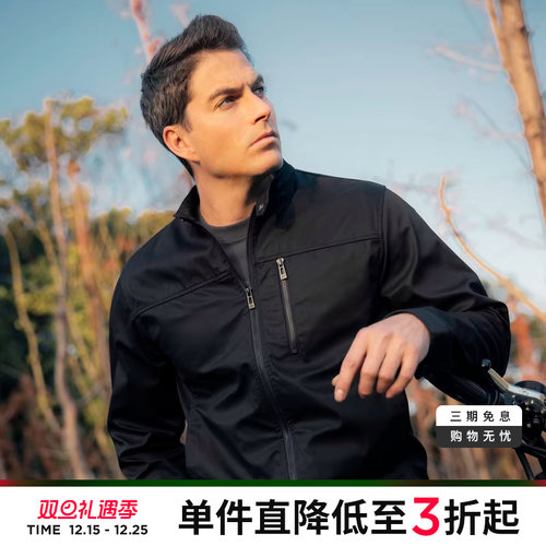 ak男装春季新品防风立领夹克