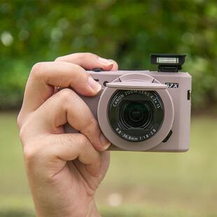 适用佳能G7X2 R50 相机硅胶套SX740 R100磨砂加厚壳 X3高清数码