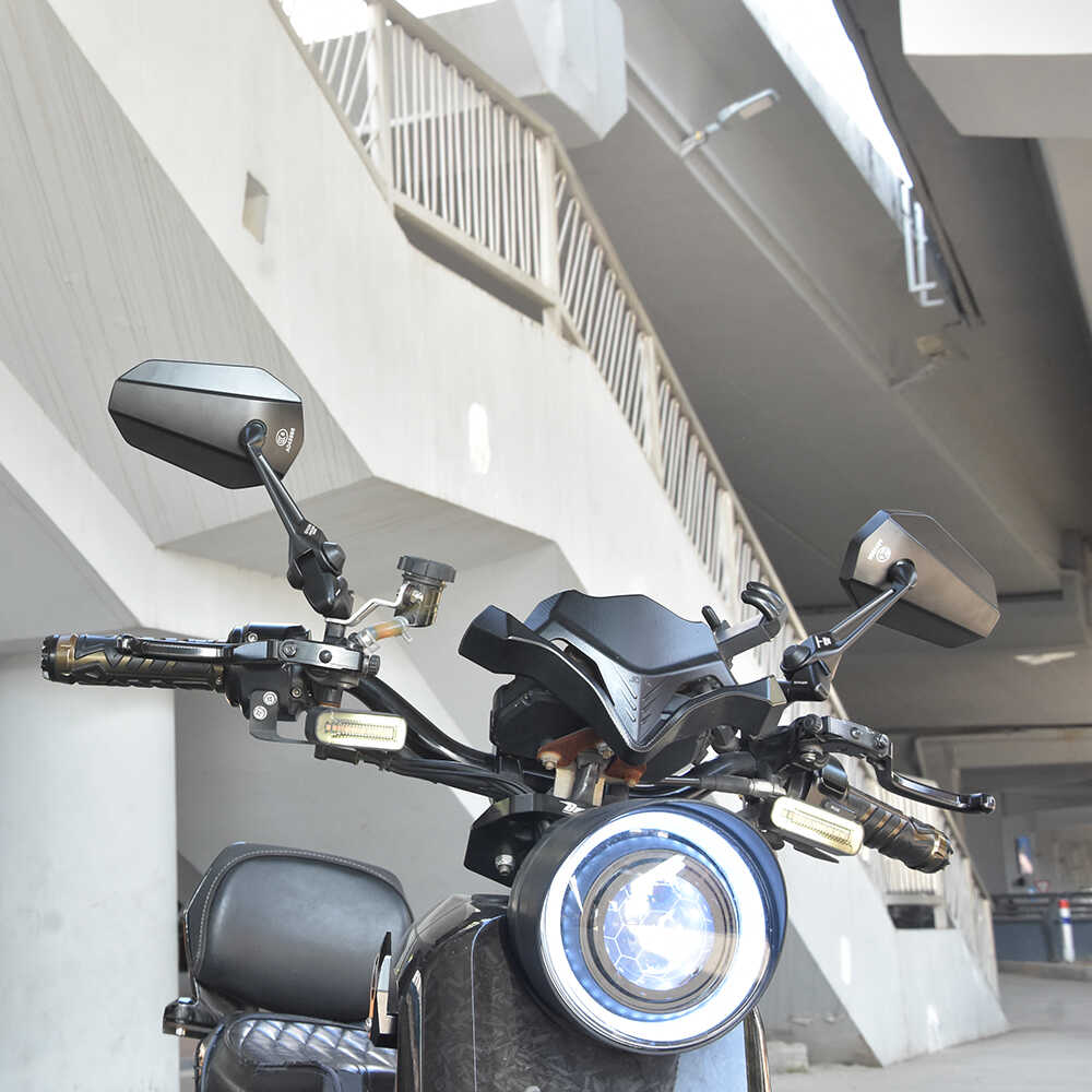 电动车通用五角改装反光镜