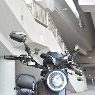 AOS9后视镜适用九号小牛深远雅迪台铃电动车摩托车反光镜倒车镜