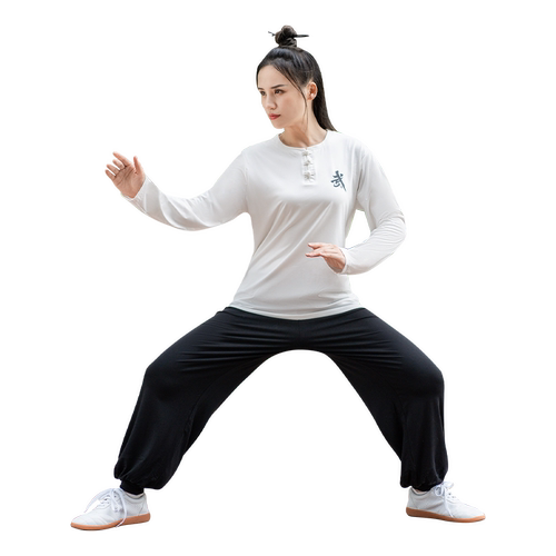 康愫雅太极服女2026秋冬新款长袖功夫套装武术表演服太极拳练功服