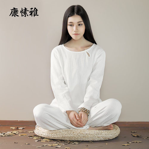 康愫雅瑜伽服居士禅意打坐棉麻