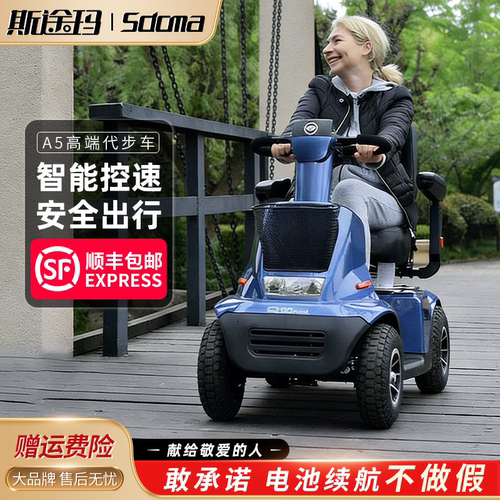 斯途玛高端接送孩子双人代步车