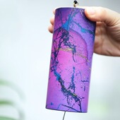 唱诵金属木质风铃瑜伽冥想手摇铃彩色疗愈风铃挂饰简约乐器