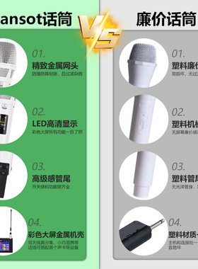 天梭KK205无线动圈手持麦克风话筒抖音直播户外演出外置声卡套装