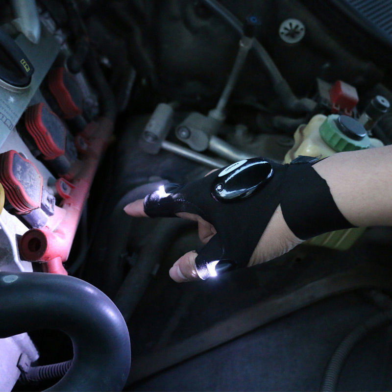 汽车修理照明灯手套汽修检修应急灯工作灯LED夜光户外垂钓神器厂