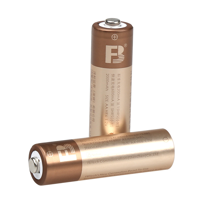 沣标AA2000mah 5号充电电池玩具家用KTV话筒电池AA镍氢电池厂家