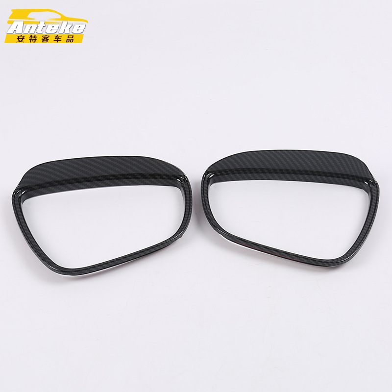 适用于19款福克斯反光镜雨眉装饰框福克斯后视镜倒车镜雨眉亮贴片