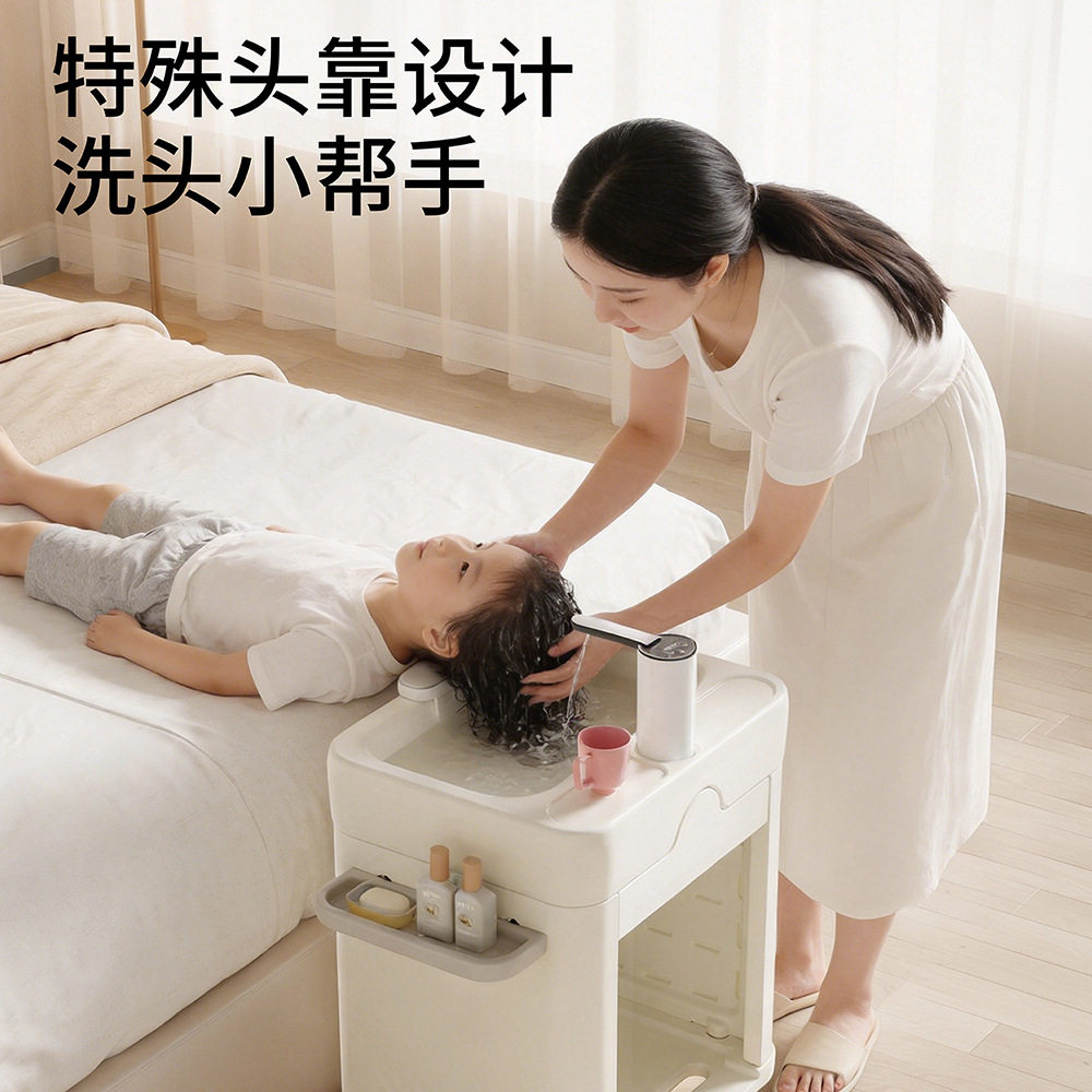 儿童洗漱台室内家用多功能置物架子宝宝洗脸盆储物柜二合一收纳台