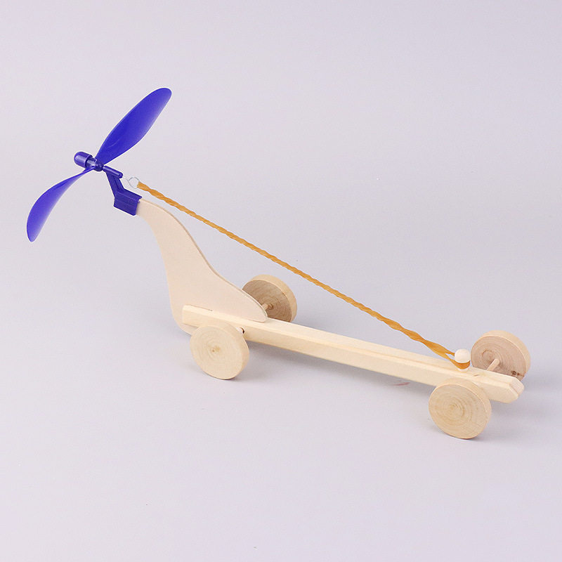 橡皮筋动力车diy拼装手工科技小制作学生幼儿童实验材料包玩教具