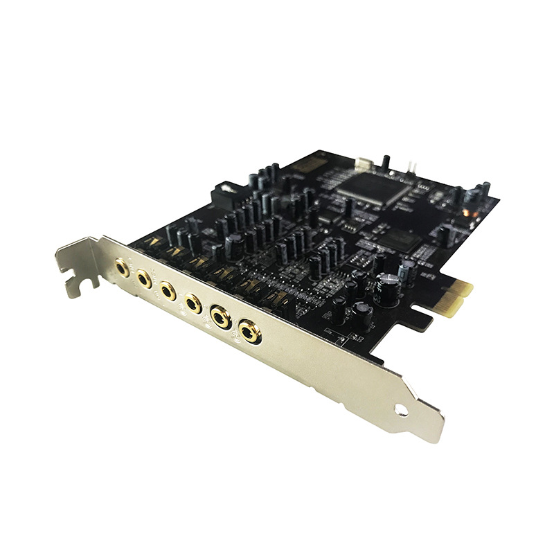 内置7.1 A5台式电脑PCI-E小卡槽声卡唱歌喊麦电脑直播电音机架厂