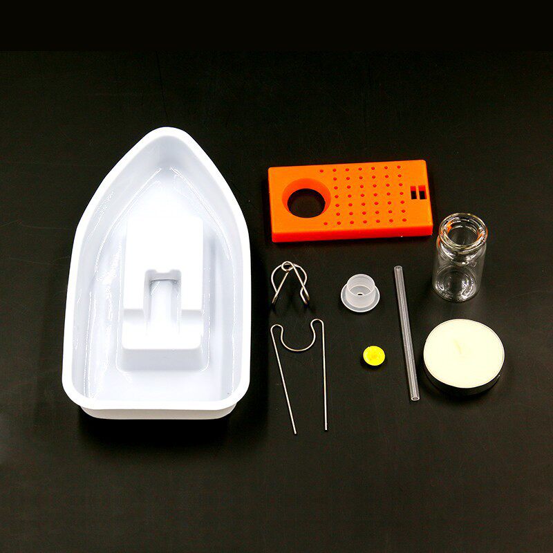 科技小制作发明DIY蒸汽船模型儿童科学实验材料stem儿童手工 教具