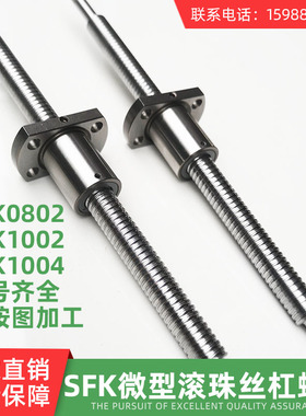 SFK0802/1002微型滚珠丝杠丝杆螺母高精度螺母国产C7级精密螺杆