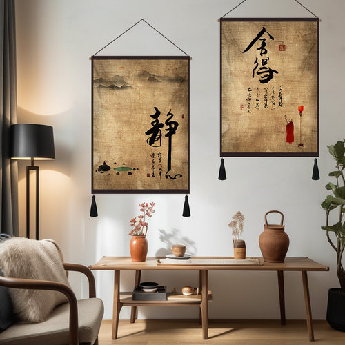 挂画挂毯背景布挂布定制布画