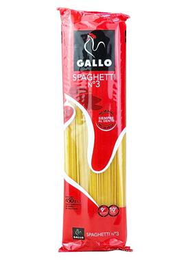 西班牙原装进口GALLO嘉罗3#直条形意大利面450g意粉意面 临期清仓