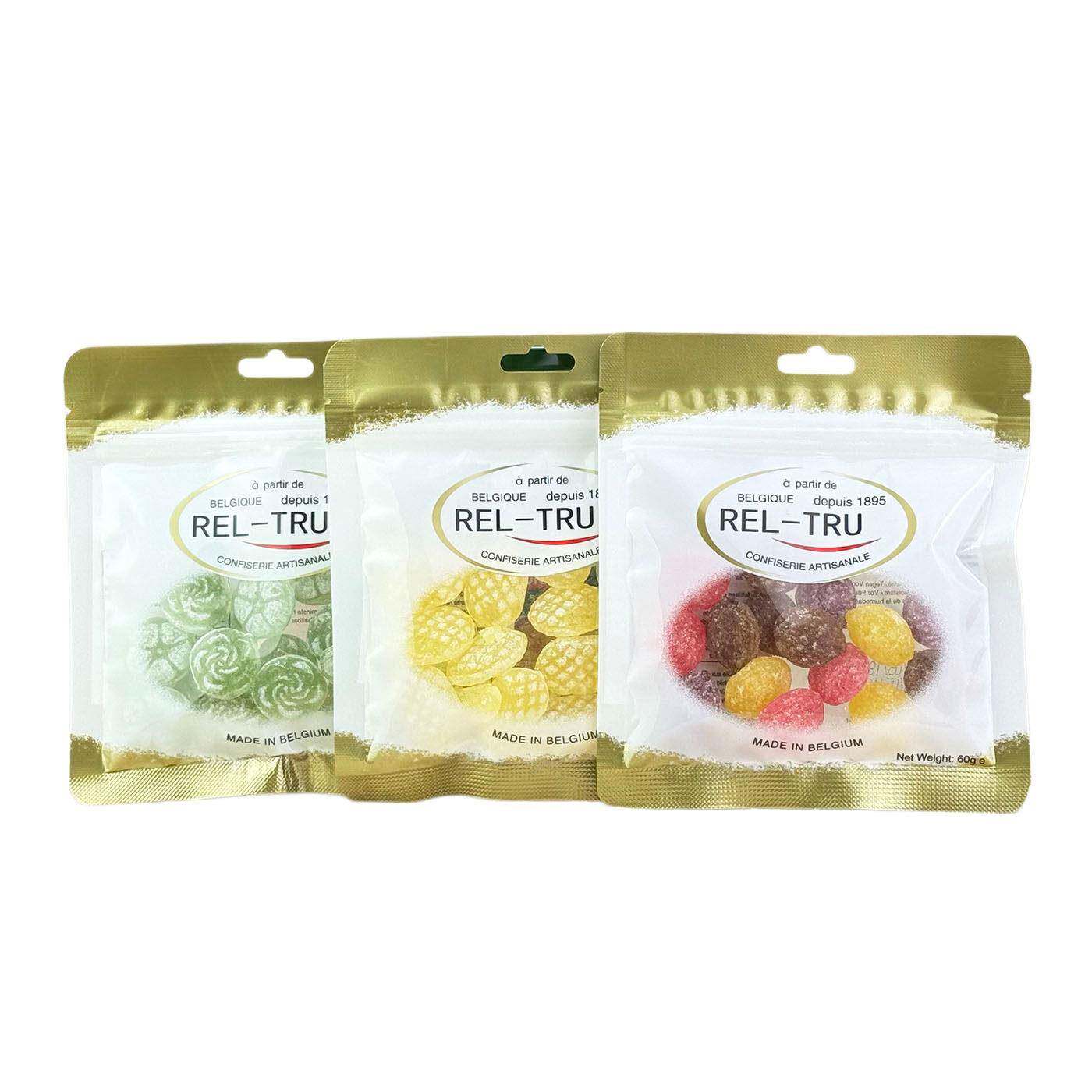 比利时原装进口 波古缇猕猴桃味糖果60g菠萝味/酸味混合糖果临期