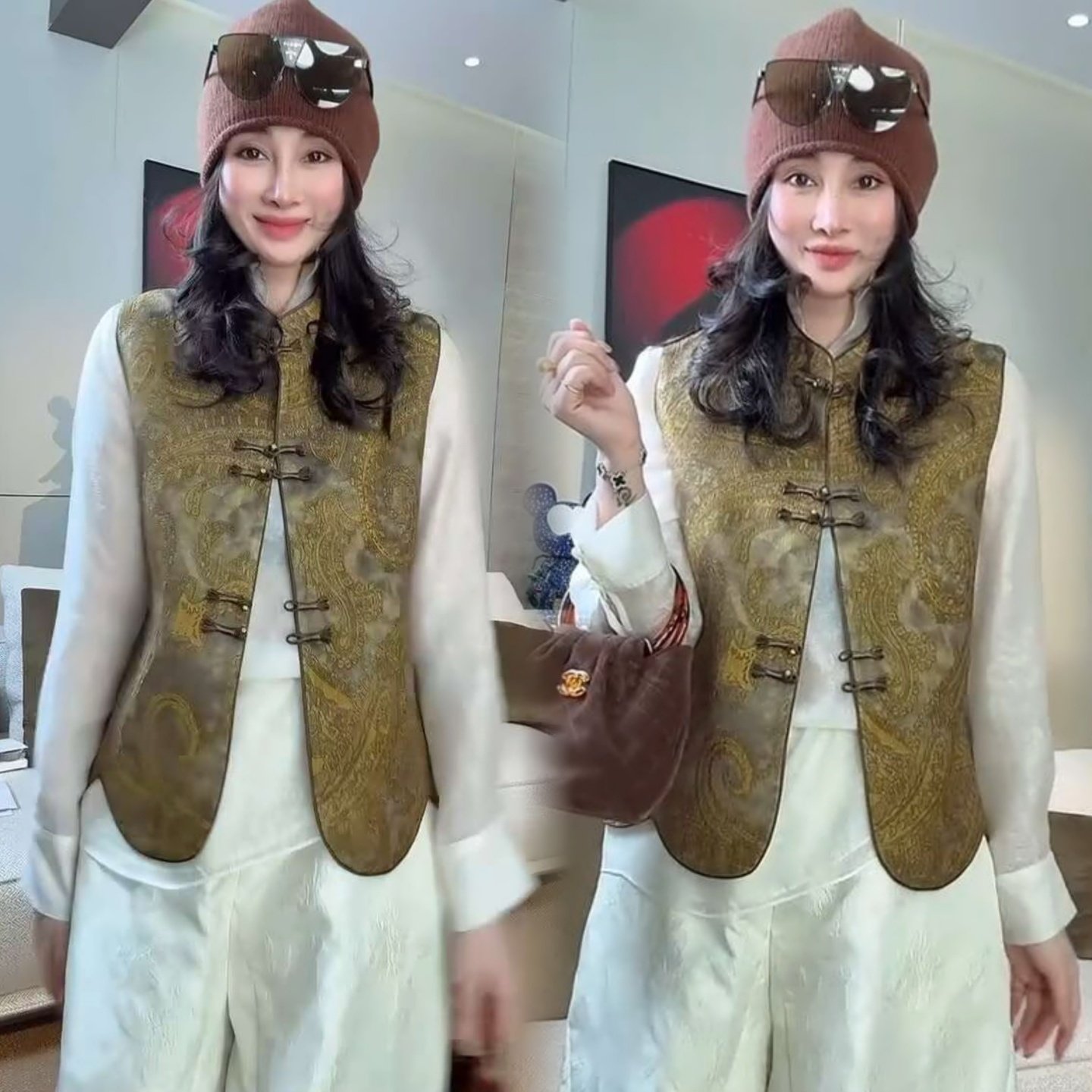 2026欧货早春新款女新中式国风马甲洋气提花刺绣马夹坎肩上衣外套,女装/女士精品,马夹,淘宝优惠券,粉丝福利购,淘宝优惠卷