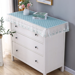 今日特价新款鞋柜布罩防尘长条床头柜盖布美甲柜五斗柜盖巾小桌布