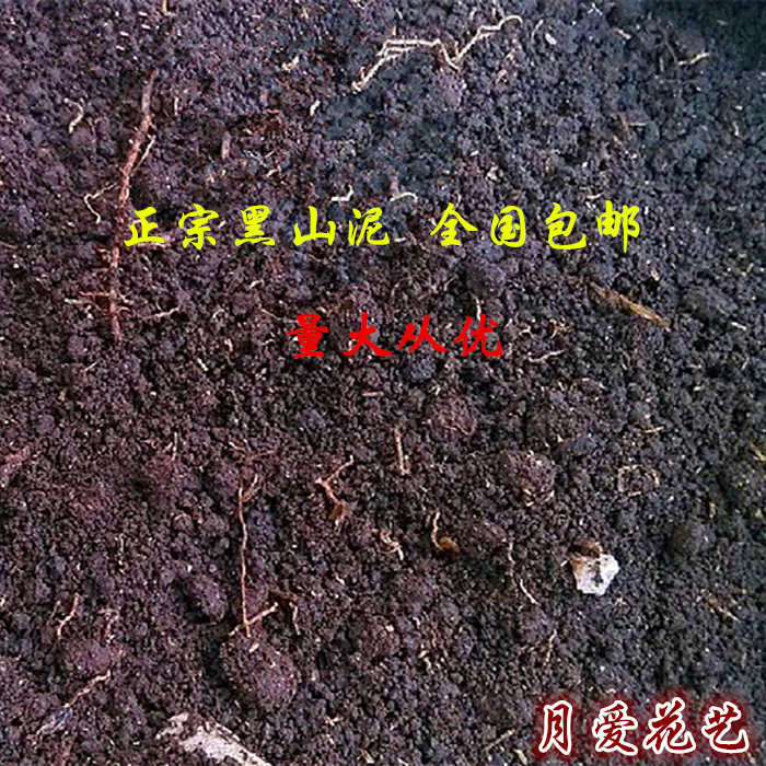 黑山泥 正宗山泥土 营养土 养花种菜土 黑山泥配方土 纯泥土包邮