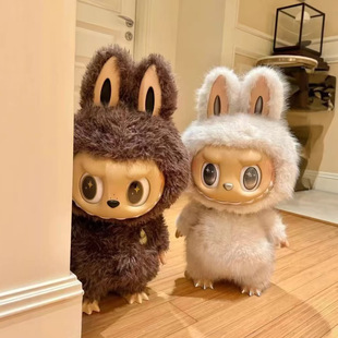 labubu大首领小首领大天使zimomo展示盒底座保护罩亚克力罗马柱