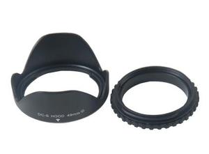 49mm遮光罩适用宾得DA50-200mm 35mm/2.4镜头通用莲花可反扣