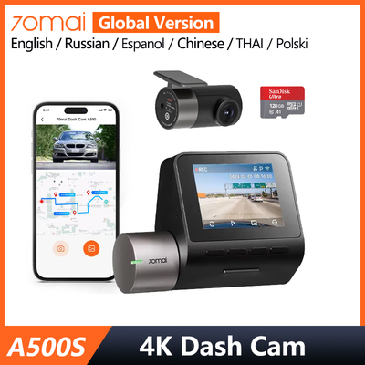 70迈行车记录仪4K高清双镜头WiFi