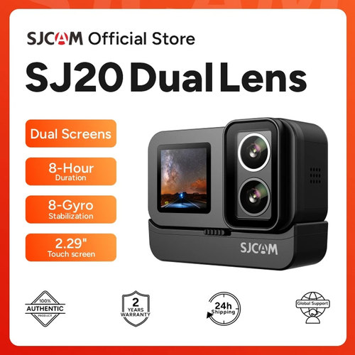 2024 SJCAM SJ20 Dual Lens 4K Action Camera Sport Waterproof