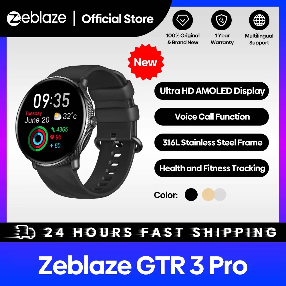 Zeblaze GTR 3 Pro Voice Calling AMOLED Display Smart Watch