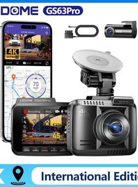 AZDOME GS63Pro 4K Dash Cam Car DVR GPS WiFi ADAS 24H Recorde