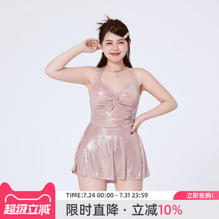 泳衣女胖mm高级感微胖女孩遮肉性感度假2025新款 agliondy大码 绝美