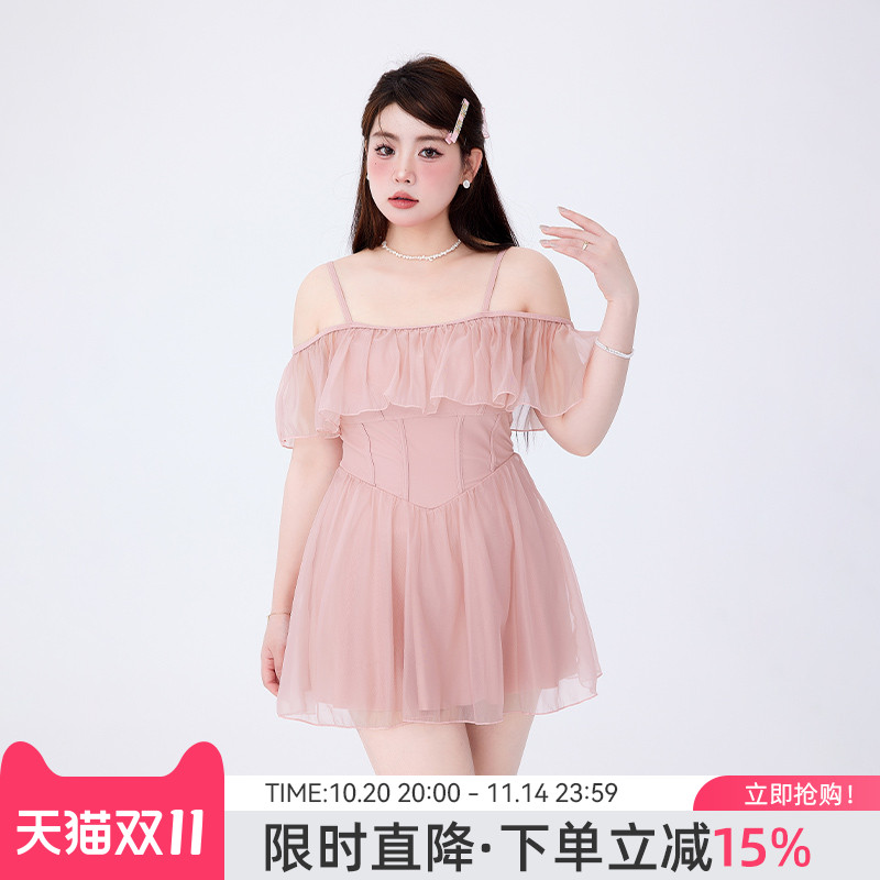 雪纺纱打造的泳衣纱感轻盈