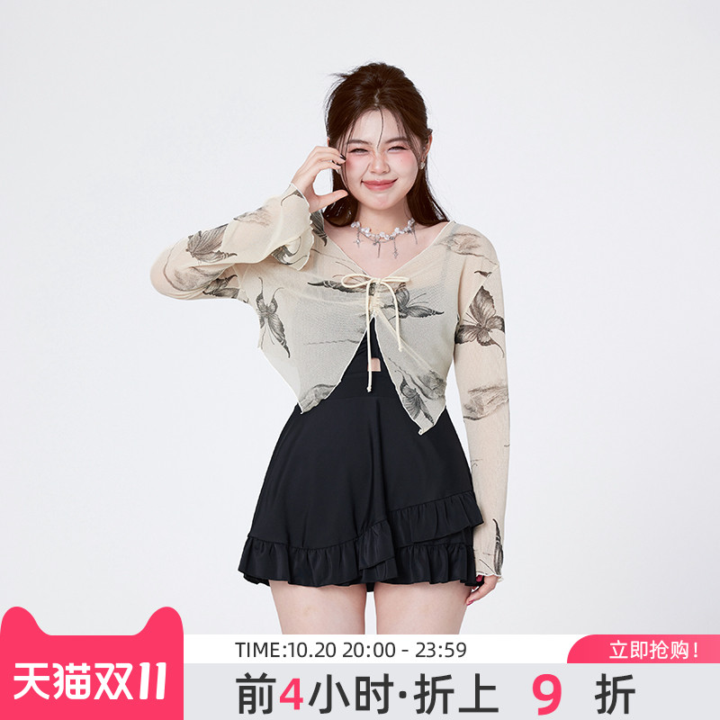 【微胖博主推荐】大码泳衣女遮肉