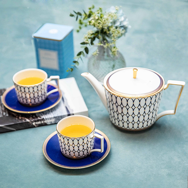 WEDGWOOD欧式骨瓷杯碟茶壶茶具